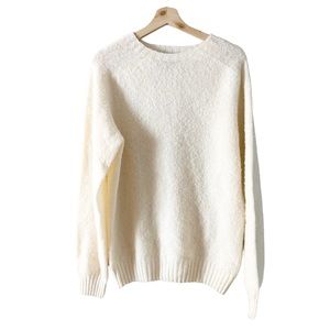 Officine Generale Men’s Seamless Crewneck 100% Wool Sweater Size L